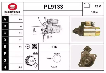 Стартер SNRA PL9133