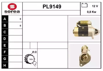 Стартер SNRA PL9149