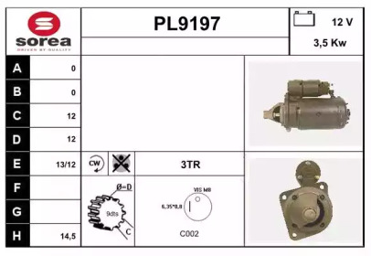 Стартер SNRA PL9197