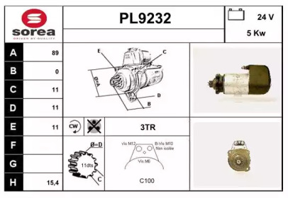 Стартер SNRA PL9232