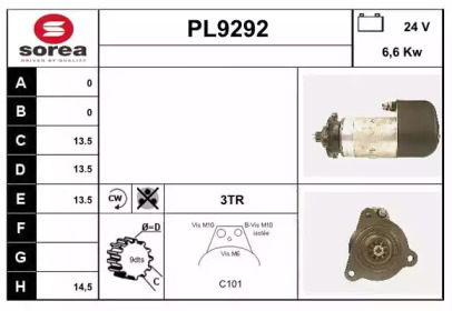 Стартер SNRA PL9292