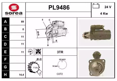 Стартер SNRA PL9486