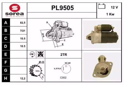 Стартер SNRA PL9505