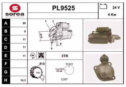 Стартер SNRA PL9525