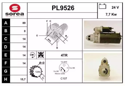 Стартер SNRA PL9526