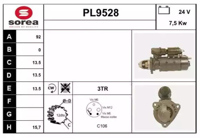 Стартер SNRA PL9528