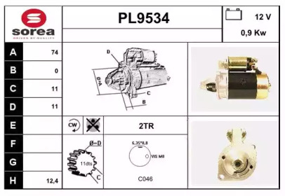 Стартер SNRA PL9534