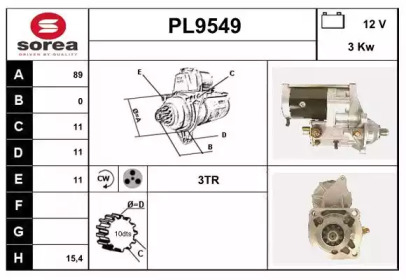 Стартер SNRA PL9549