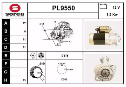 Стартер SNRA PL9550