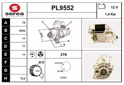 Стартер SNRA PL9552