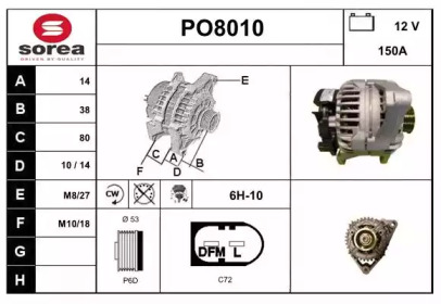 Генератор SNRA PO8010