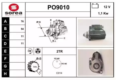 Стартер SNRA PO9010