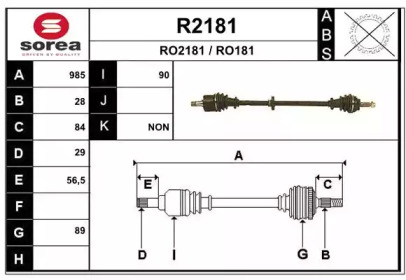 Вал SNRA R2181