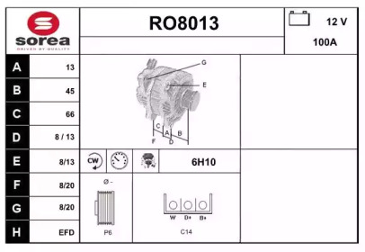 Генератор SNRA RO8013