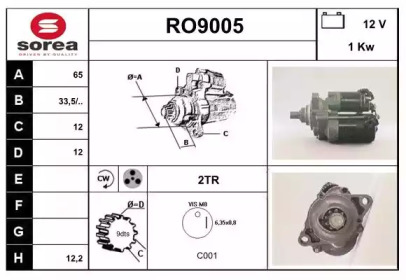 Стартер SNRA RO9005