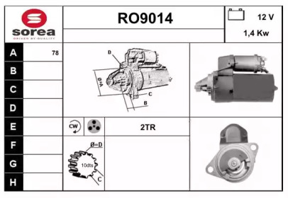 Стартер SNRA RO9014