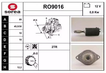 Стартер SNRA RO9016