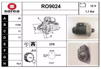 Стартер SNRA RO9024