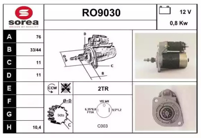 Стартер SNRA RO9030