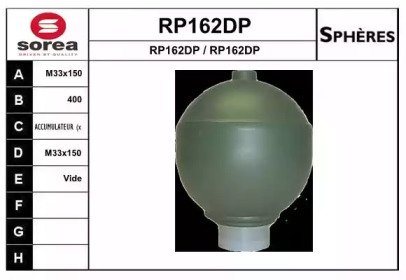 Гидроаккумулятор, подвеска / амортизация SNRA RP162DP