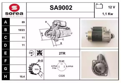 Стартер SNRA SA9002