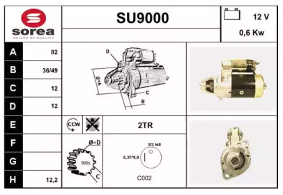 Стартер SNRA SU9000