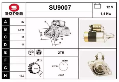 Стартер SNRA SU9007