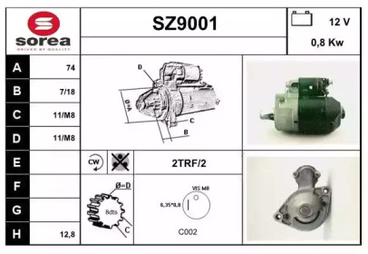 Стартер SNRA SZ9001