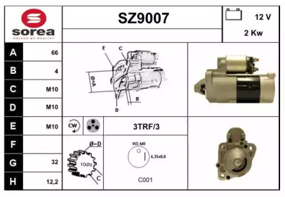 Стартер SNRA SZ9007