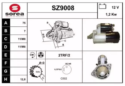 Стартер SNRA SZ9008