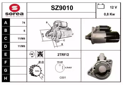 Стартер SNRA SZ9010