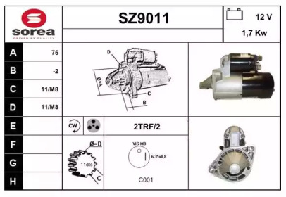 Стартер SNRA SZ9011