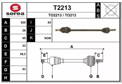 Вал SNRA T2213