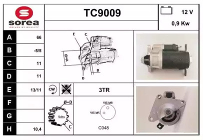 Стартер SNRA TC9009