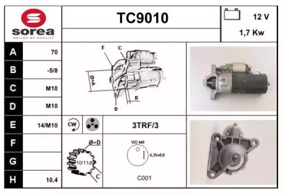 Стартер SNRA TC9010