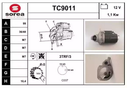 Стартер SNRA TC9011