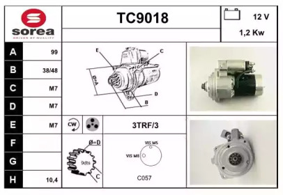 Стартер SNRA TC9018