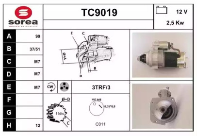 Стартер SNRA TC9019