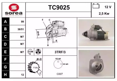 Стартер SNRA TC9025