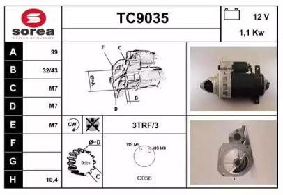 Стартер SNRA TC9035