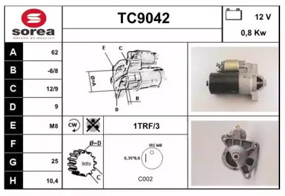 Стартер SNRA TC9042