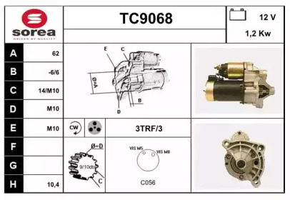 Стартер SNRA TC9068