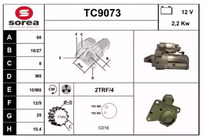 Стартер SNRA TC9073