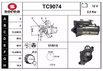 Стартер SNRA TC9074