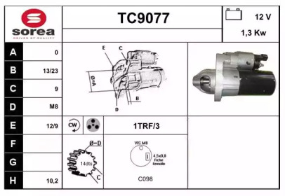 Стартер SNRA TC9077