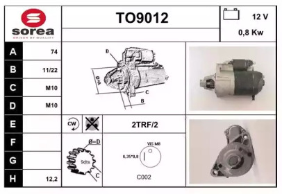 Стартер SNRA TO9012