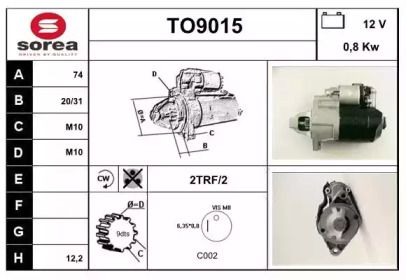 Стартер SNRA TO9015