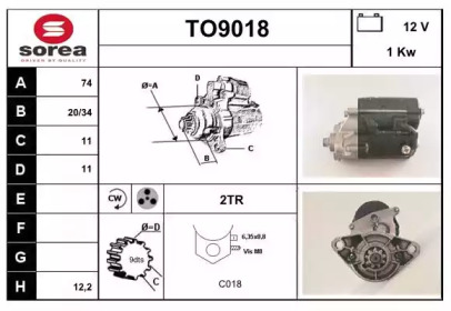 Стартер SNRA TO9018