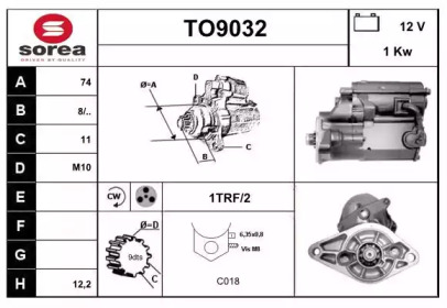 Стартер SNRA TO9032