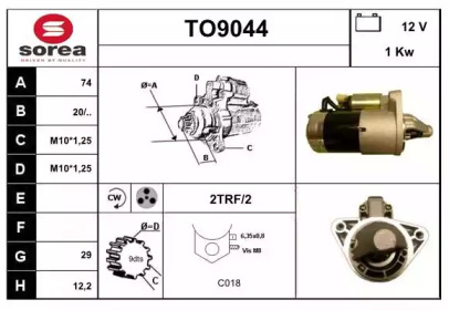 Стартер SNRA TO9044